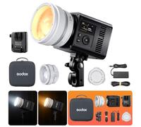 Godox ML150Bi LED Video Light 1800K-10000K CRI97+ TLCI98+ 14FX Effects Supports App Control for Studio/Live Streaming/Outdoor (Black, ML150bi)