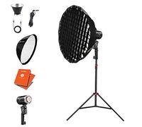 GODOX ML60 60W LED Video Light Kit ML-60 5600K Daylight Balanced Light/w Gridded 85cm Octa Softboxes, Remote Control Dimmable Photography/Videography LED + 12 Month Extended Warranty Card (3 Yrs)