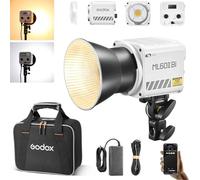 Godox ML60IIBi 70W Bi-Color LED Video Light 2800-5600K 13000Lux Portable Continous Output Lighting for Studio Live Streaming Video Recording(ML60II Bi)