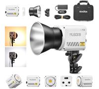 Godox ML60IIBi 70W LED Video Light, 2800-5600K Bi-Color LED Monolight, CRI/TLCI 97+ App Control 13000Lux Portable Continous Output Lighting for Studio Live Streaming Video Recording