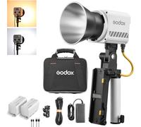Godox ML60IIBi 70W LED Video Light, 2800-5600K Bi-Color Monolight Kit with 2xNP-F970 Battery, Bracket Handle CRI/TLCI 97+ App Control Portable Continous Output Lighting for Photography and Videography