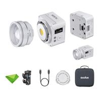 Godox ML80Bi Bi-Color LED Video Light, 29600 Lux@1m 5600K LED Continuous Light, 11 Fx Effects, APP&Wired DMX/CRMX Control, CRI≈96 TLCI ≈96, Godox Mount Outdoor Light for Vlog, Filmmaking