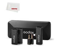 GODOX MoveLink Mini 2.4GHz Wireless Lavalier Microphone for Diverse Scenarios, Live Vlogging, Streaming,Podcasting, Interviewing, Video Producers (LT-KIT2-Black)