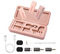 GODOX MoveLink Mini Black Wireless Lavalier Microphone Noise Canceling (2TX+1RX+Charging Case) Compatible with Type-C Phones, Tablets, Cameras for Live Streaming, Interviews, Vlogging