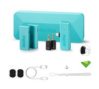 GODOX MoveLink Mini LT Kit 2 Wireless Lavalier Microphone for iPhone for iPad, 2.4G Lavalier Mic 100m(328ft.) Range, Lapel Microphone for DSLR Cameras Vlogging, TikTok, Interviewing, YouTube (Green)