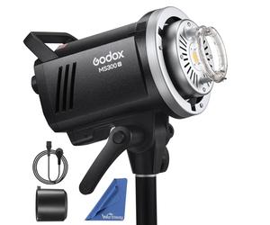 Godox MS300V MS300-V Compact Studio Strobe Flash Light - 300W,GN58 0.1-1.8S Recycle Time,2.4G X System,Bowens Mount LED Modeling Lamp for Photographic Studio Portrait Shooting(MS300 Upgraded Version)
