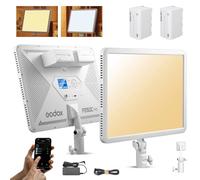 Godox P260C PRO 45W Bi-Color LED Light Panel - Ultra-Thin, 2800K-6500K CRI98+ Dimmable DSLR Camera Soft Light with 2X NP-750 Batteries, NFC Auto Pairing for Photography Video Recording Live Streaming