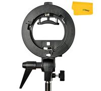 Godox PRO Multifunctional S-Type Bracket Bowens Mount Holder for Speedlite Flash Snoot Softbox