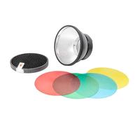 Godox PRO Series 50° Reflector Photography Lighting Video Light Flash Diffuser Godox AD Studio Light Camera Photoshoot Portable Beginners Bounce Sheets (AD300 PRO Gel Set)