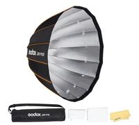 Godox QR-P120 120cm/47.2inch Quick Release Parabolic Softbox, Bowens Mount with Inner&Front Diffuser,Suitable for Video Shooting,Live Recording,Interview Lighting