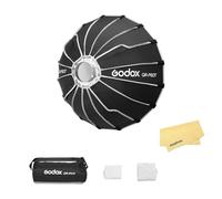 Godox QR-P60T 60cm/23.6inch Quick Release Parabolic Softbox,Bowen Mount with Inner&Front Diffuser,Suitable for On-site and Small-space Shooting