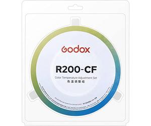 Godox R200 Colour Filter Gel Set R200-CF Colour Correction Kit for R200 Ring Flash Color Filter Gels, 8.5" Halo Colour Temperature Adjustment Set 3000K-6500K for Godox AD200 / AD200 Pro Ring Flash