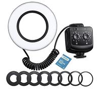 Godox RING72 Macro LED Ring Light for Shooting of Youtube, Videos | 8 Adapter Rings, 8W 5600K 72 LEDs Macro Ring Light,Dual Power Supply System Compatible with Canon Nikon DSLR Camera