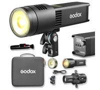 Godox RS100Bi 1K LED Video Light Kit, 28,600Lux @1m 2800K-6500K Bi-Colour Portable Light with SP36K Projection Attachment, CRI/TLCI 98, Built-in Battery, for Studio Video