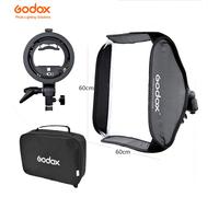 Godox S-Type Bowens Flash Speedlite Bracket+60x60cm Foldable Softbox
