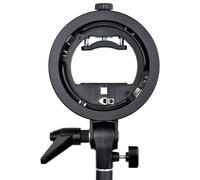 Godox S-Type Ec-Speedlite Bracket Mount Holder for Elinchrom Flash Black
