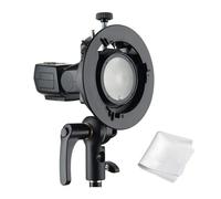 Godox S2 Bracket for Bowens, Compatible with Flash Godox V100 V1 Pro AD200 Pro II TT600 RS60R RS60BI AD100Pro AD400pro, and Other Camera Speedlite Brands Like Sony Canon Nikon Fujifilm