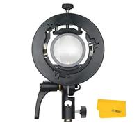 Godox S2 Flash Holder Bracket for Godox V1 AD200Pro AD400Pro TT685 TT350 | S-Type Flash Bracket Update,Bowens Mount,Precise Tilt Control, Large Handle,for Snoot Softbox,Square Round Head Flash