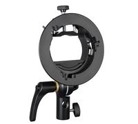 Godox S2 Speedlite Bracket S-type Holder fr Godox Round Head Speedlite