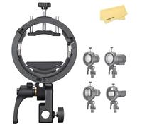 GODOX S3 Speedlite Bowens Mount Flash Holder Bracket for Godox V1 V100 V1Pro V860III TT350 AD100 AD200 AD300 Speedlite Strobe Flashes,S-Type Holder,Precise Tilt Control,S2 Bracket Updated Version