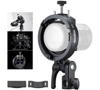 Godox S3 Speedlite S-Type Bracket for Godox AD200Pro II,AD300Pro II, for V1Pro /V100 Round Head Speedlite, V860III / TT685II / V480 Series