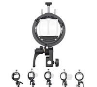 Godox S3 Speedlites Bracket, S2 Upgrade, S-Type Bracket Bowens Mount Holder Compatible with Godox V100 V1Pro AD300 AD200 AD100 V860II V860III etc.