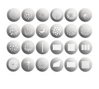 Godox SA-09 GOBO Set for S30 S60, Compatible with BFP & BLP Projection Attachment, Includes 001 002 003 004 Pattern Discs, 24 PCS Total (6 PCS per Set), Creative Lighting Pattern Kit