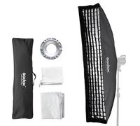 Godox SB-FW 35x160cm Strip Softbox with Honeycomb Grid, Bowens Mount Rectangular Softbox for Strobe Studio Flash