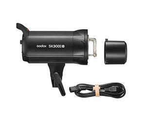 Godox SK300II-V Studio Flash Light 300Ws Power GN58 5600±200K Strobe Light Built-in 2.4G Wireless X System with LED Modeling Lamp for Wedding Portrait Fashion Advertising Photography