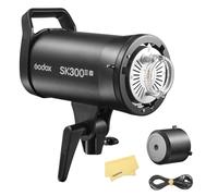 GODOX SK300III-V SK300IIIV 300Ws Professional Studio Strobe Flash Light,GN58 0.1-1.5s Recycle Time,2.4G X System,1/32-1/1 Power Range,Bowens Mount with 10W LED Modeling Lamp(Godox SK300II-V Upgrade)