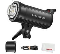 Godox SK400II-V SK400II V 400Ws 5700±200K Strobe Light,Built-in 2.4G Wireless X System Flash Monolight,Clear LCD Panel, with LED Modeling Lamp, Bowens Mount Photo Studio Flashes(SK400IIV)