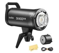 GODOX SK400III-V SK400IIIV 400Ws Professional Studio Strobe Flash Light,GN65 0.1-1.5s Recycle Time,2.4G X System,1/32-1/1 Power Range,Bowens Mount with 10W LED Modeling Lamp(Godox SK400II-V Upgrade)