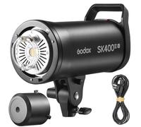 Godox SK400IIIV 400Ws Studio Strobe Flash, Upgraded SK400III-V with 2.4G X System, 10W LED Modeling Lamp, GN65 0.1-1.5s Recycle Time, Bowens Mount for Professional Portrait & E-Commerce Photography