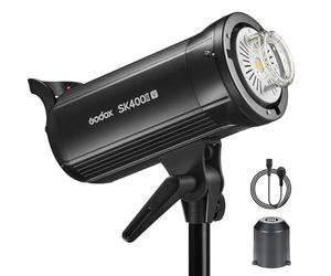 Godox SK400IIV 400W Studio Strobe, Upgraded Modeling Lamp, 2.4G Wireless X System, GN65 5700K Monolight, Studio Flash with Bowens Mount, 0.1-1.5s Recycle Time, Outstanding Output Stability