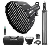 Godox SL-60W CRI 95+ LED Video Light SL60W White 5600K Version 60WS Bowens Mount with AMBITFUL P60 Quick Installation Soft Box,Carrying Bag, Light Stand