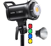 GODOX SL100D 100W LED Video Light, 5600K Daylight Balanced Lighting, 8 Lighting Effects, APP Bluetooth Control, 120° Beam Angle, Bowens S-Fit with Colour Gels + 12 Month Extended Warranty Card (3 Yrs)