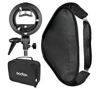 Godox Softbox 60x60 Foldable Universal with S Style Speedlite Bracket for Flash Bowens Mount Accessories Direction Adjustable with TARION Flash Diffuser