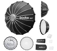 Godox Softbox S65T 25.6"/65CM Quick Release Collapsible Umbrella Soft Box with Bowens Mount, Studio & On-the-Go Soft Lighting Solution