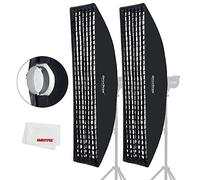 Godox Softbox Strip Honeycomb Grid Rectangular Softbox for Photo Strobe Studio Flash Bowens Mount(2PCS) (FW35X160)