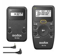 Godox TR Series 2.4G Wireless Timer Remote Control Camera Shutter Remote 6 Timer Settings 32 Channels with TR-C3 Shutter Cable Replacement for Canon 5D Mark III/ 5D Mark II/ 50D
