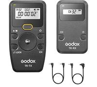Godox TR Series Wireless Shutter Release Kit for Canon, Built-in 2.4G Wireless Timer Remote Control with Cords, Support Time-Lapse, Exposure Timer, and Multiple Shooting Modes (TX+RX+C1+C3)