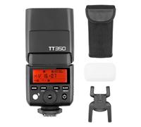 Godox TT350 Compact TTL & HSS Speedlite, AA Powered, 2.4GHz Receiver, 8-Stop Range, 1/8000s Sync, 210 Flashes, Optical Slave, PC Sync, for Mirrorless & DSLR Cameras (Compatible With Sony)