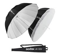 Godox UB-130W 51.2" 130cm Deep Parabolic Reflective Umbrella White Inner Photography Studio Soft Light Withe Umbrella with Diffuser Cover for Video Studio Shooting Speedlite Flash (130White)