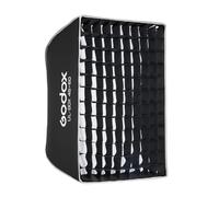 Godox UL-BOX-45 * 60 Rectangular softbox, 45x60cm Soft Box Quick Switch with Grille, Folding Softbox with Bowens Mount for Studio Video Light SL60W SL100D SL100Bi MS200-V MS300-V DP400III-V