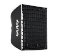 Godox UL-BOX-60 Square Rectangular Softbox, 60x60cm softBox Quick Switch with Grille, Folding Softbox with Bowens Mount for Studio Video Light SL60W SL100D SL100Bi MS200-V MS300-V DP400III-V