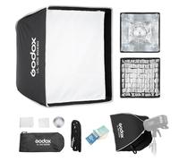 Godox UL-BOX-90 Square Rectangular Softbox 90x90cm Quick Switch SoftBox | SoftBox with Grille,Folding Softbox with Bowens Mount for Studio Video Light SL60W SL100D SL100Bi MS200-V MS300-V DP400III-V