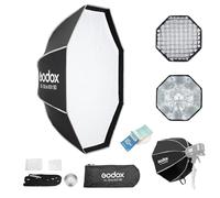 Godox UL-BOX Octa-90 90cm Octagonal Umbrella Softbox | Quick Release Soft Box with Grid, Collapsible Softbox with Bowens Mount for Light SL60W SL100D MS200-V MS300-V DP400III-V