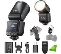 Godox V1 Mid C V1 mid-C TTL Round Head Camera Flash for Canon, TTL HSS 1/8000s, Touch Screen, 55Ws On-Camera Speedlite for Canon R5 II R6 II R50 R8 R5 R10 R5C R7 R3 R100 RP R M50 5DMark IV 90D