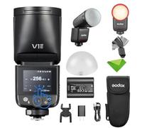 Godox V1 MID N TTL Flash for Nikon, Touchscreen Flash with AK-R11 Diffuser | 1.7s Recycle, 650 Full Power Pops, 2W Modeling Lamp, TTL/HSS 1/8000s, V1MID N Lightweight Speedlight for Nikon Zf Zfc Z6II Z8
