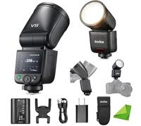Godox V1 Mid N V1mid-N Round Head Flash for Nikon, TTL HSS 1/8000s, Touch Screen, 55Ws On-Camera Speedlite for Nikon Z8 Z6III ZFC Z9 Z30 D850 Z6II Z7II Z50II Z5II Z6 Z5 Z7 Z50 D3300